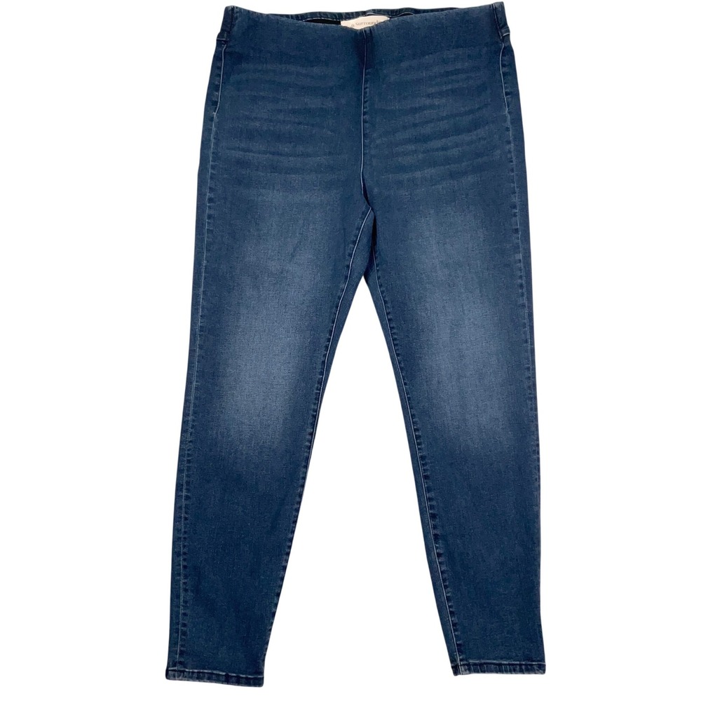 Soft Surroundings Jeans Womens XL Blue  Pull On High Jegging Skinny Everyday